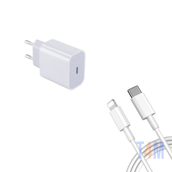 NEW SCIENCE IPHONE FC-101 20W USB TYPE-C CHAGER WHITE REF-0010